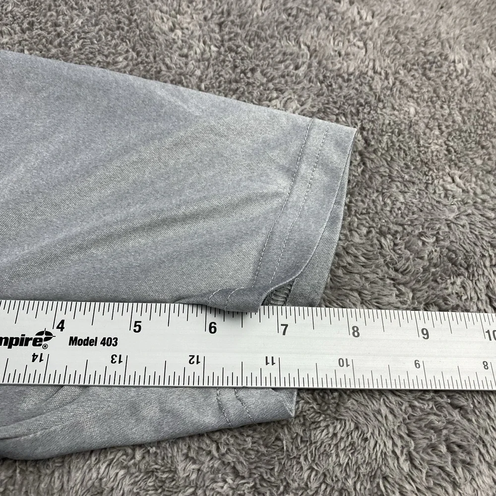 Under‎ Armour Loose Heatgear Shirt Mens Small Gray Raglan Short Sleeve